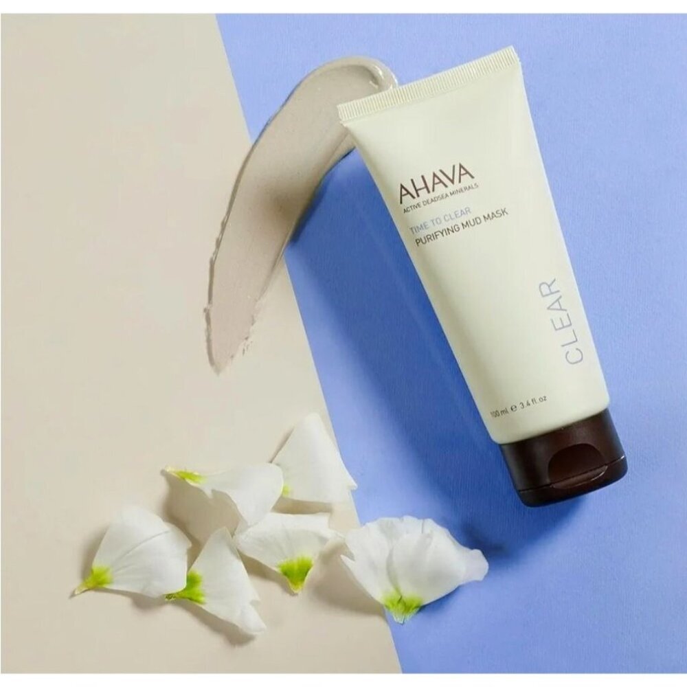 AHAVA ✦ Purifying Mud Mask ✦ Dead Sea Minerals Deep Cleanse Sensitive Skin 4.4oz